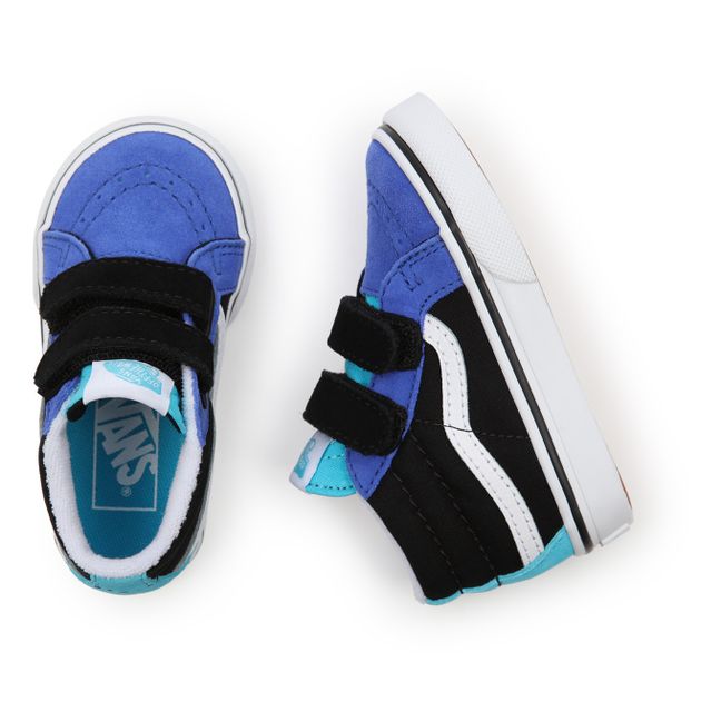 SK8-Mid Reissue Multicoloured Velcro Sneakers Blue