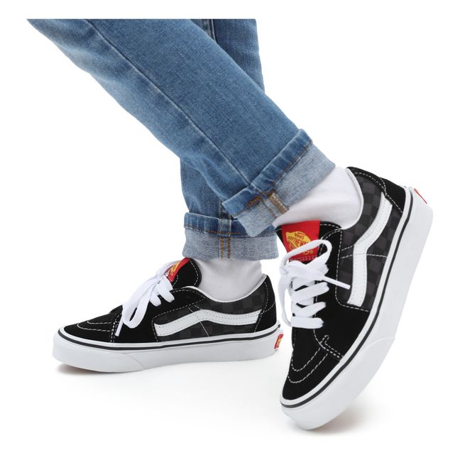 SK8-Low Checkered Sneakers Nero