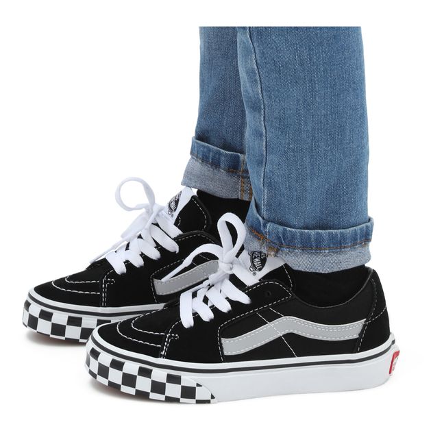 SK8-Low Reflective Stripe Sneakers Black