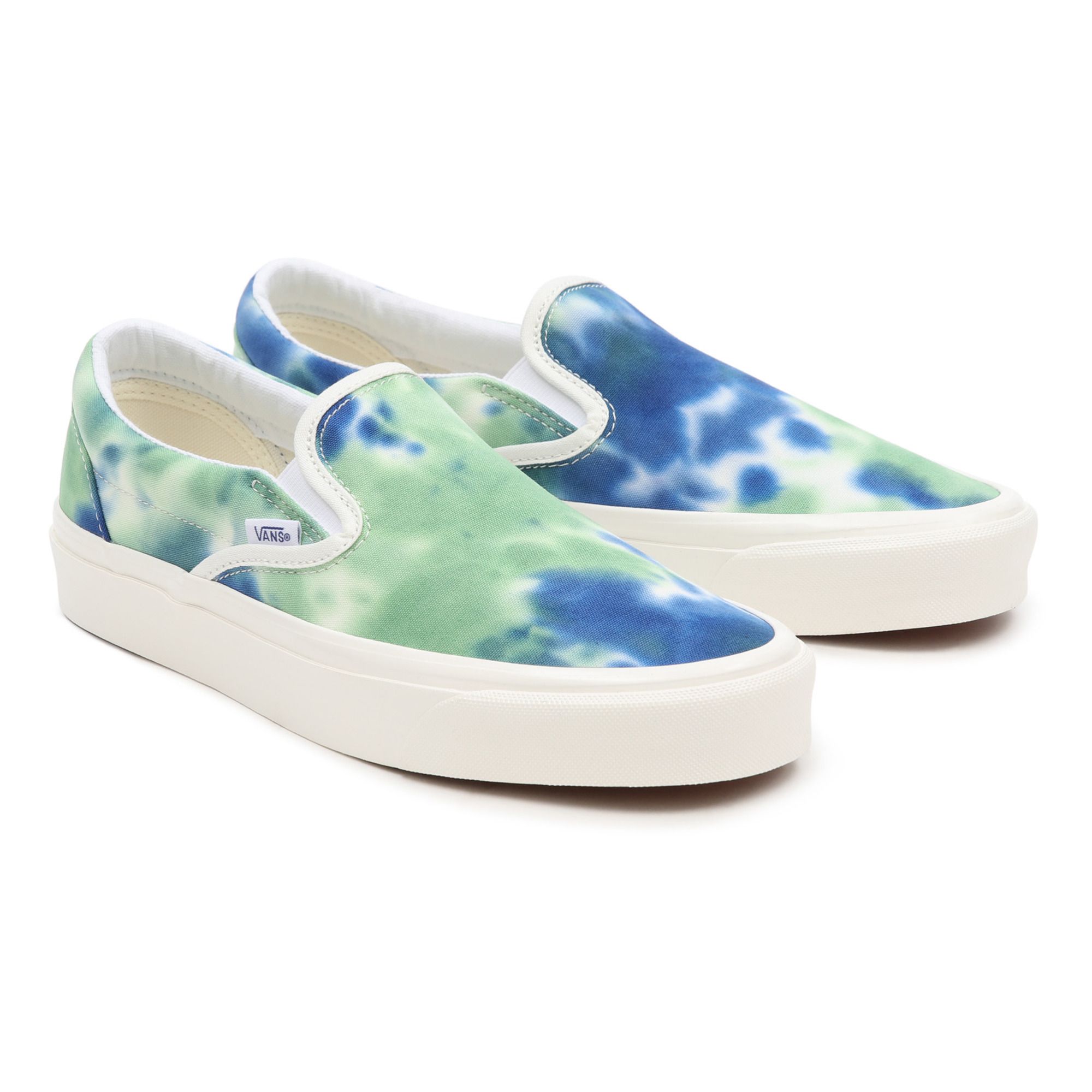 tie dye slip ons