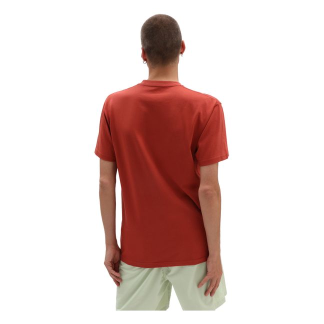 T-Shirt mit Tasche - Erwachsene Kollektion - ziegelrot