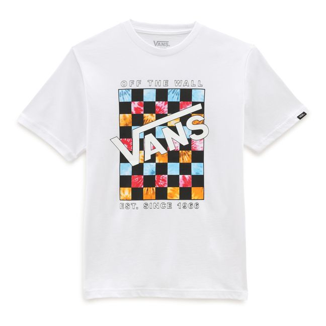Checkered T-shirt Weiß