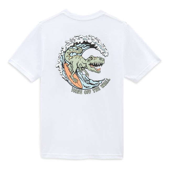 Dino Surf T-shirt Weiß