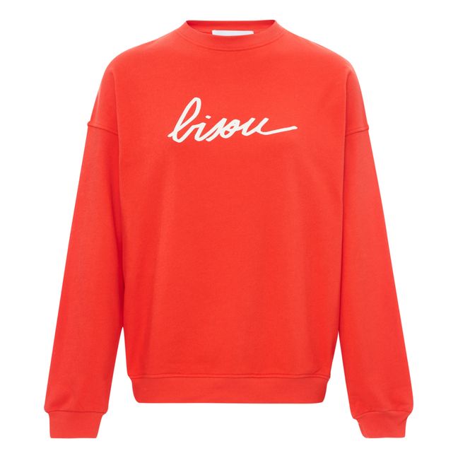 Sweatshirt Bisou - Damenkollektion  | Rot