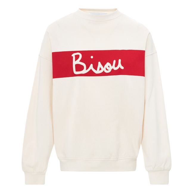 Sudadera Oversize Bisou - Colección Mujer  | Crudo
