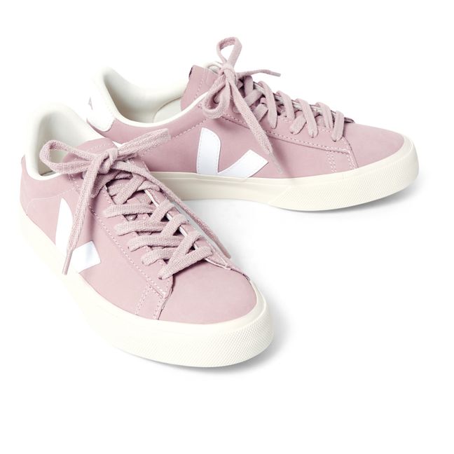 Baskets Nubuck Campo | Rose pâle