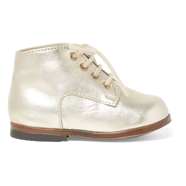 Bottines Zeus Laminato | Doré