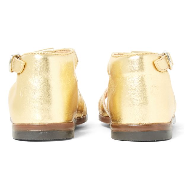 Zeus Gorgo Sandals Gold