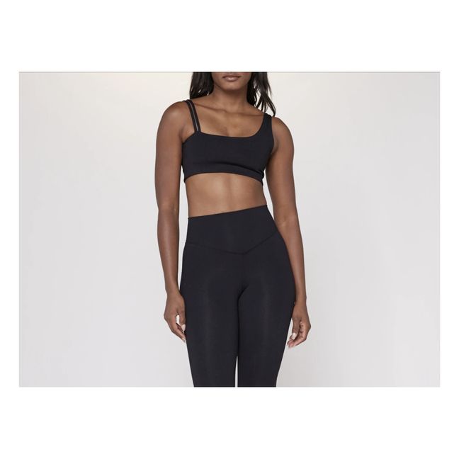 Crescent Crop Top | Black