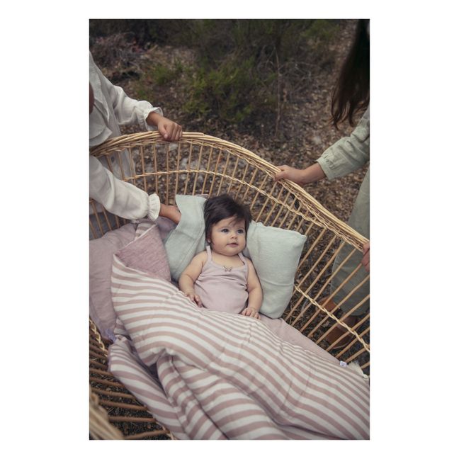 Organic Cotton Pointelle Baby Bodysuit | Rosa Viejo
