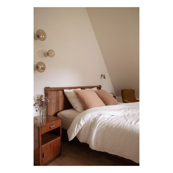 Housse de couette Lin lavé | Blanc cassé- Image produit n°0