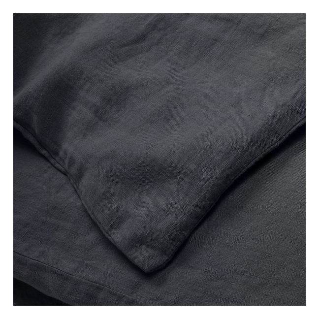 Housse de couette Lin lavé | Noir