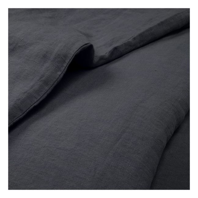 Housse de couette Lin lavé | Noir