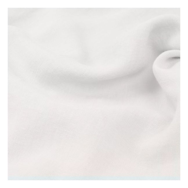 Kissenbezug aus vorgewaschenem Leinen | Grauweiß