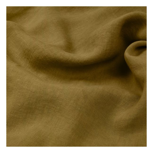 Washed Linen Pillowcase Olive