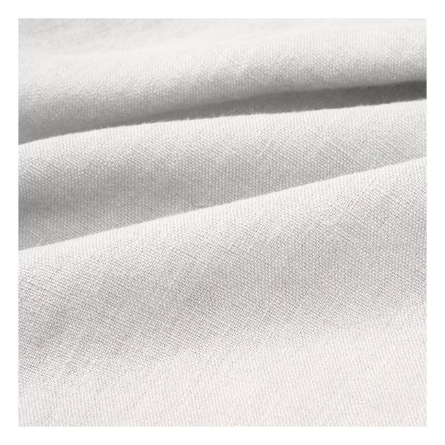 Overlocked Hem Washed Linen Tablecloth Off white