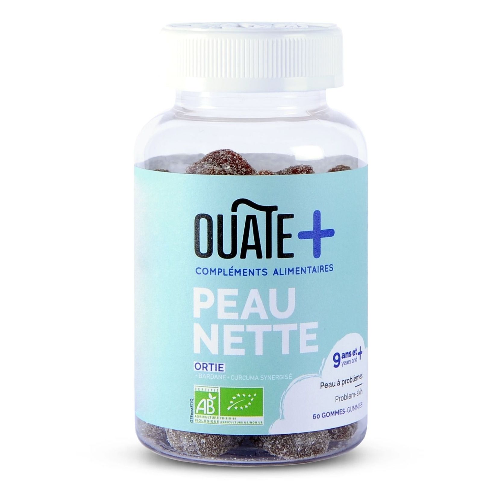 Ouate - Compléments alimentaires Gummies Peau Nette - 60 gommes - Non teinté
