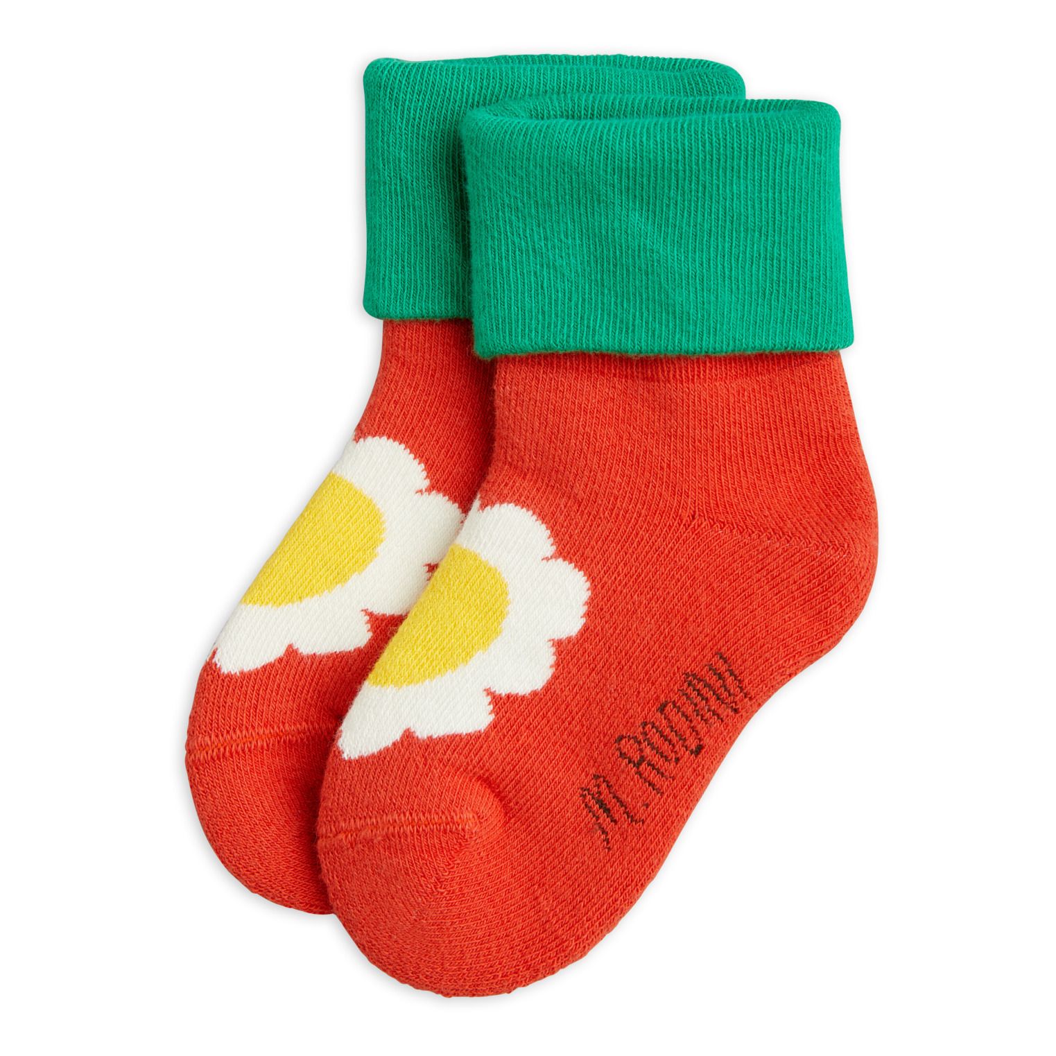 Mini Rodini - Chaussettes Eponge Coton - Fille - Orange