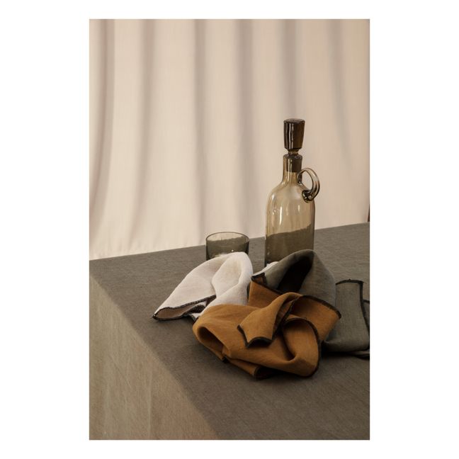 Servilletas de lino lavado - Set de 4 | Verde Kaki