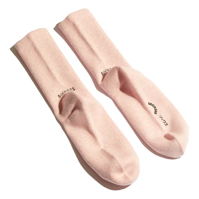 Chaussettes Piggy Bank Coton Bio | Rose pâle