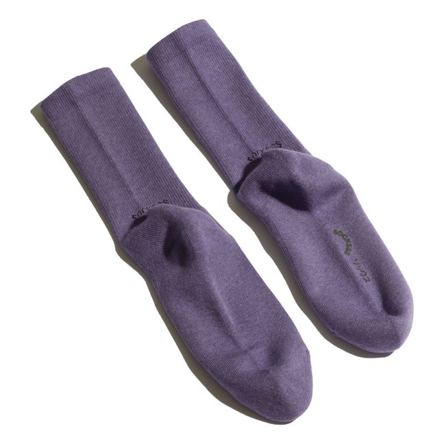 Socken Lunar Eclipse aus Bio-Baumwolle Violett
