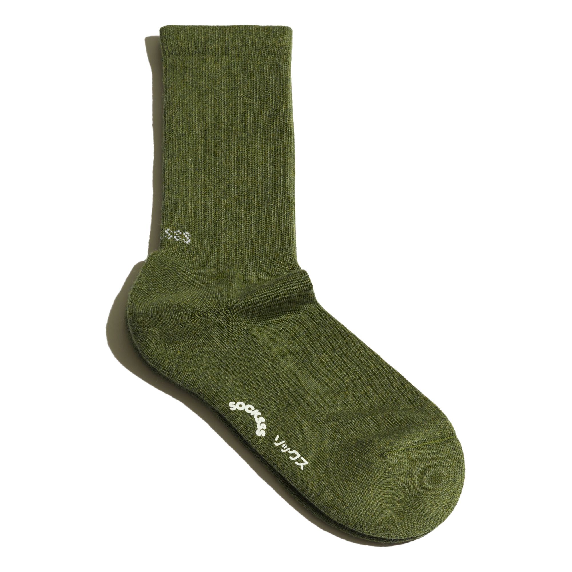 SOCKSSS - Chaussettes Mirkwood Coton Bio - Femme - Vert kaki