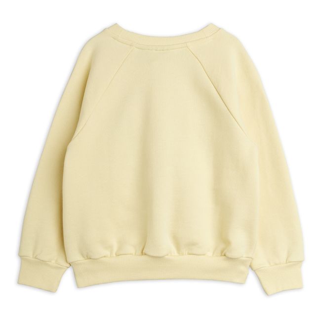 Organic Cotton Elephant Sweatshirt Yellow
