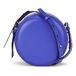 Round Recycled Leather Bag Azul Eléctrico- Miniatura produit n°0