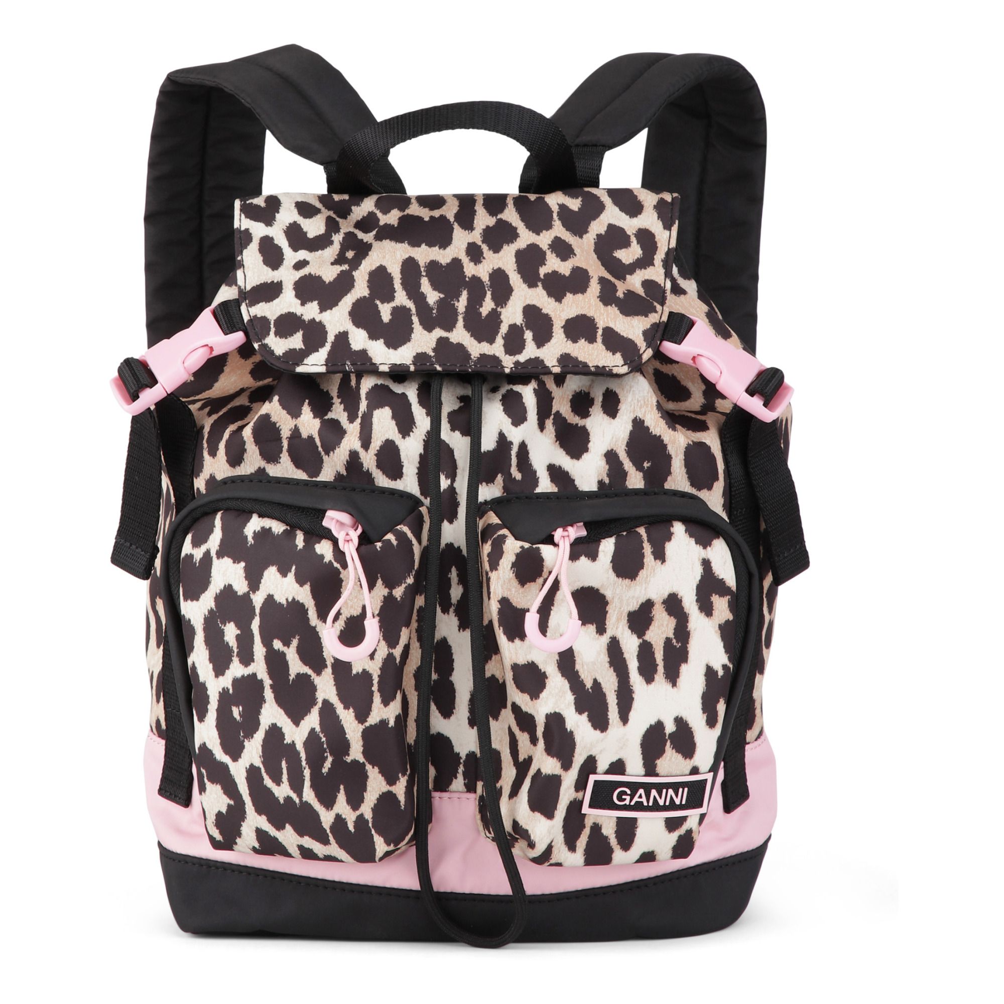 Recycled Polyester Print Backpack Leopard- Product image n°0