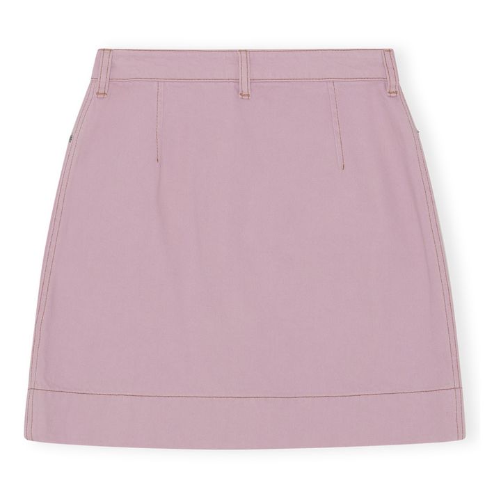 Pale pink outlet denim skirt