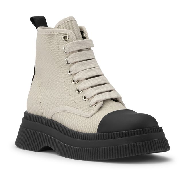 Creepers Canvas Boots Crudo