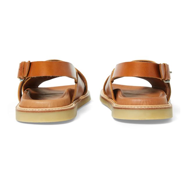 Yoko Leather Sandals | Camel