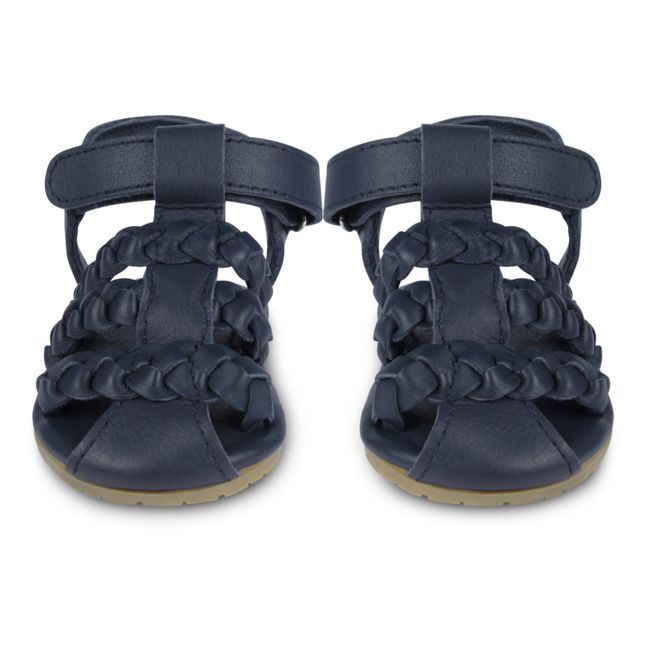Pam Leather Sandals Blu marino