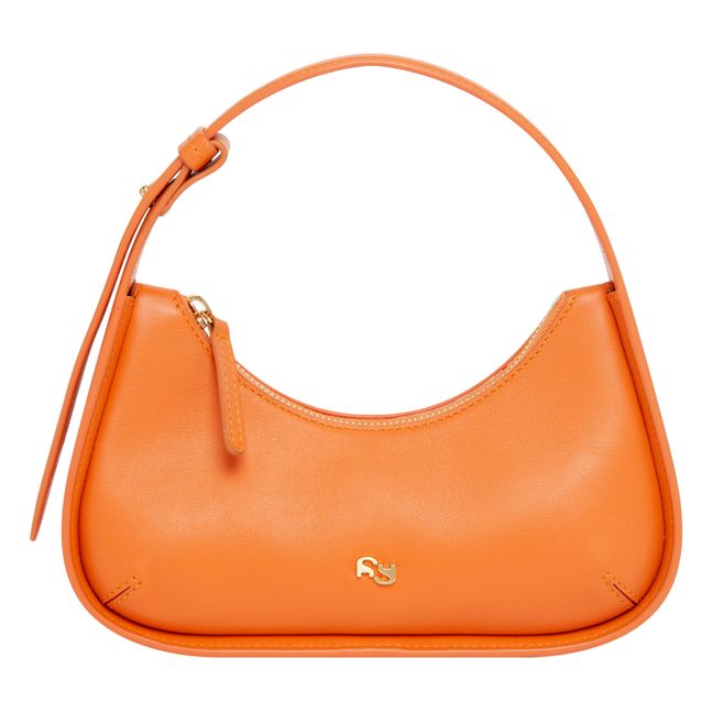 Tempura Leather Mini Bag Naranja
