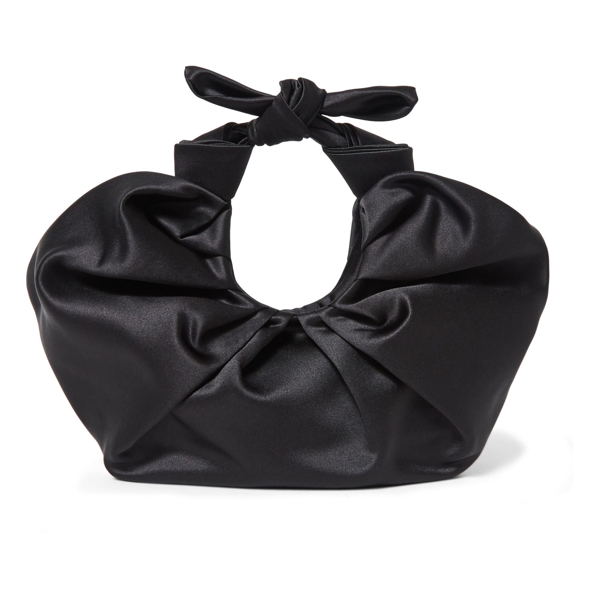Kiku Croissant Satin Bag Negro- Imagen del producto n°0