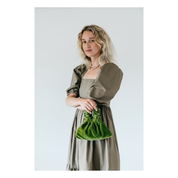 Halo Velvet Bag | Green