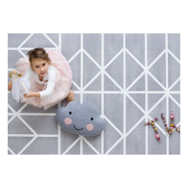 Tapis puzzle en mousse bébé gris 180x120 NORDIC