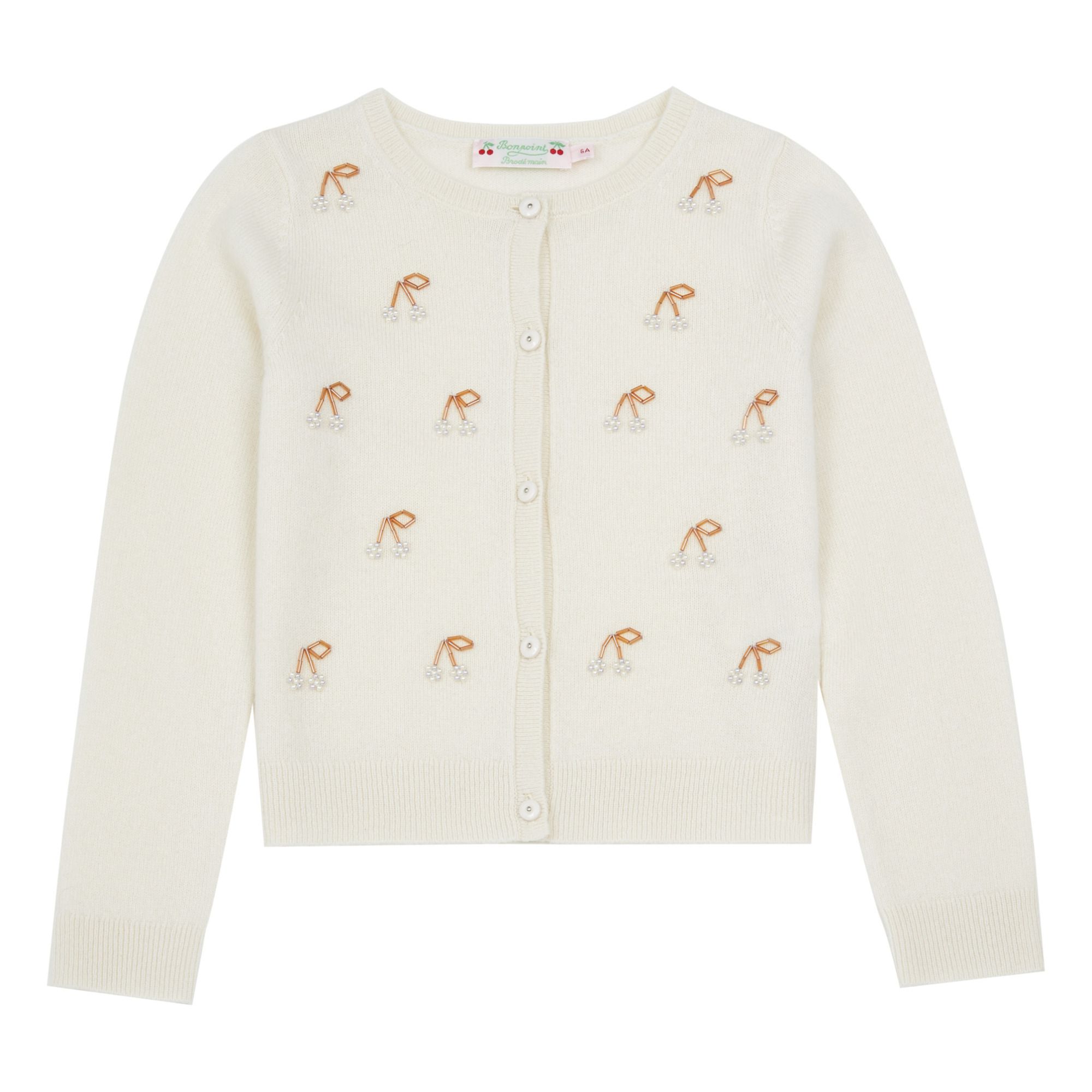 Bonpoint - Cardigan Cachemire Tonia - Collection Cérémonie - - Fille - Ecru