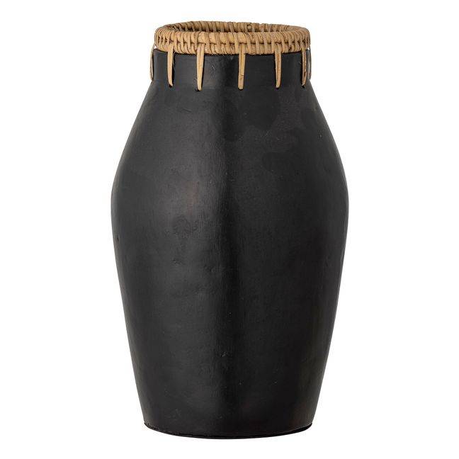 Vase Dixon aus Terracotta | Schwarz