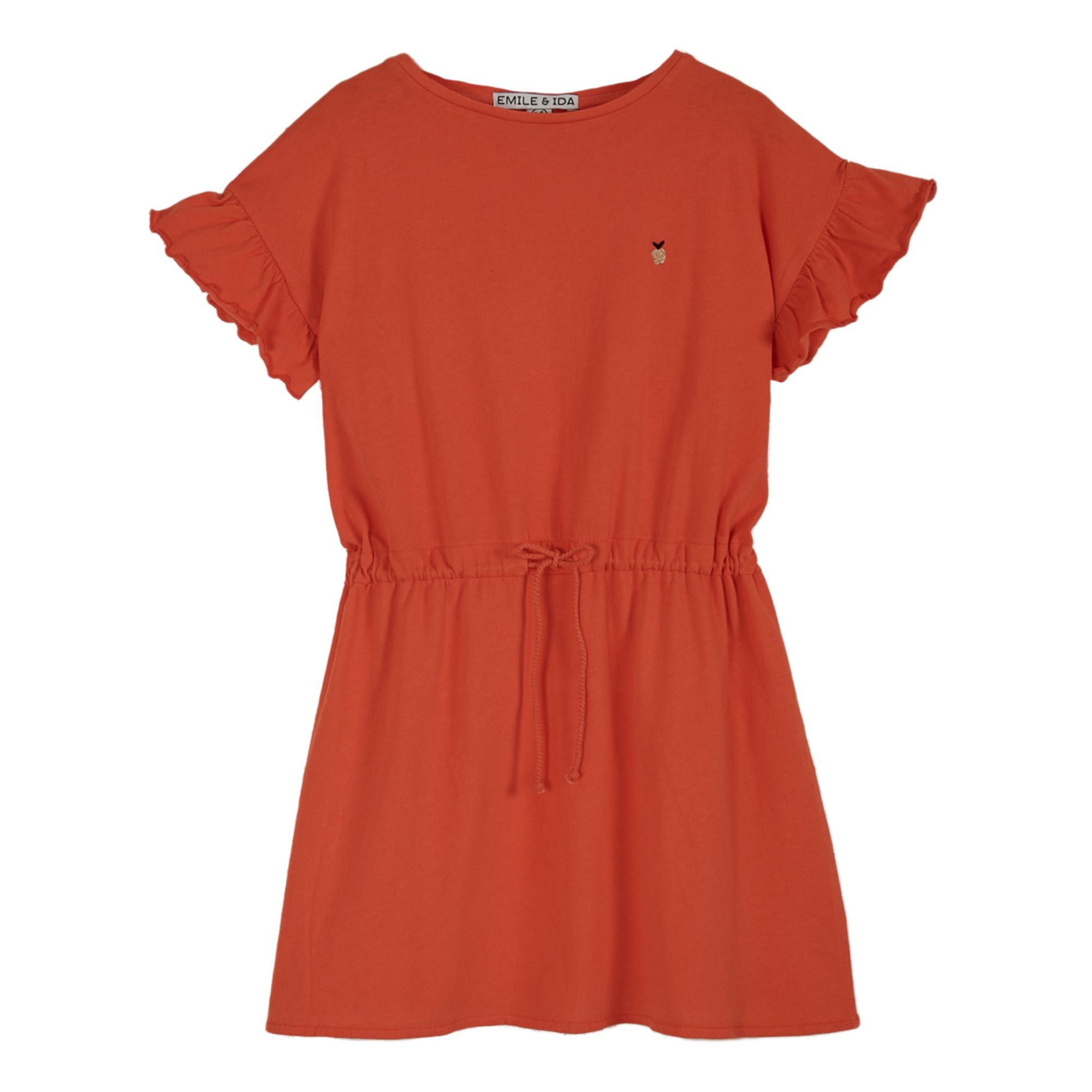 Emile et Ida - Robe Coton Bio - Fille - Rouge