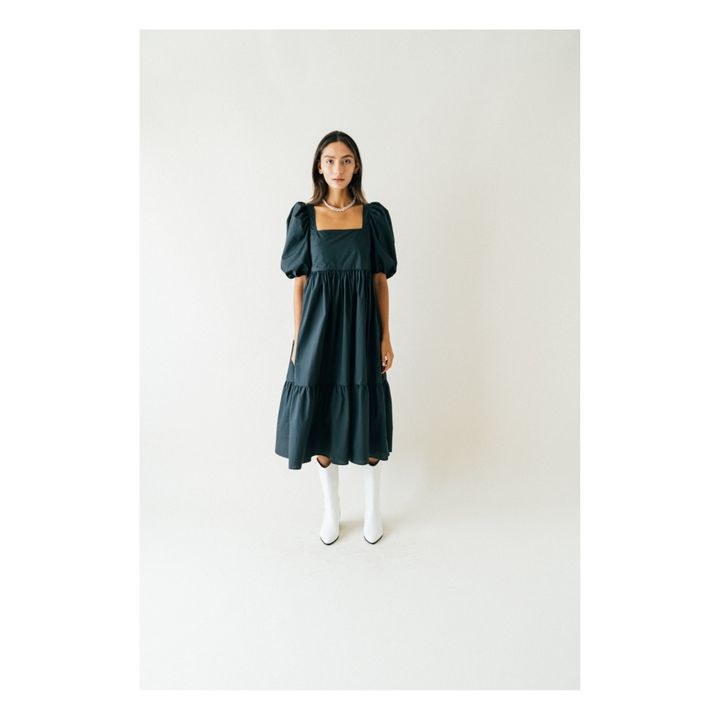 Robe Midi Serenity | Noir- Image produit n°1