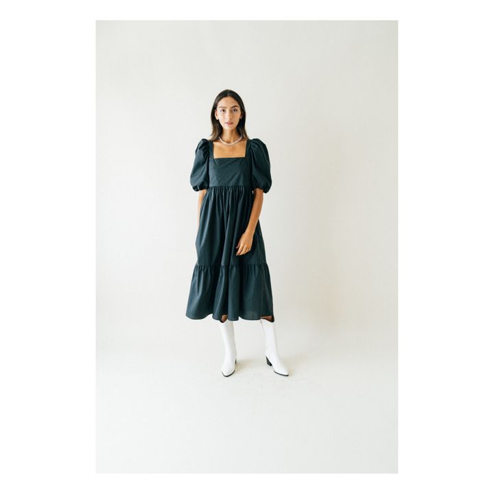 Serenity Midi Dress | Nero- Immagine del prodotto n°2