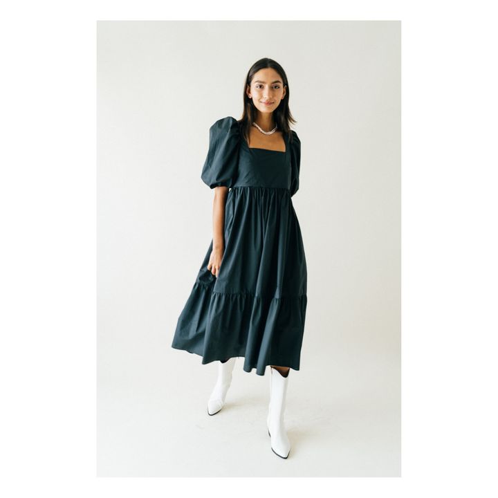 Serenity Midi Dress | Nero- Immagine del prodotto n°3