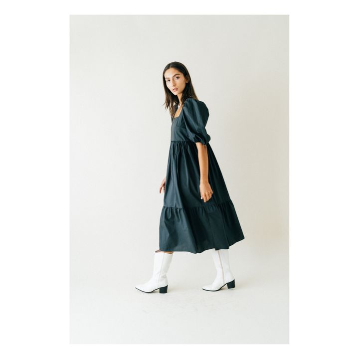 Serenity Midi Dress | Nero- Immagine del prodotto n°4
