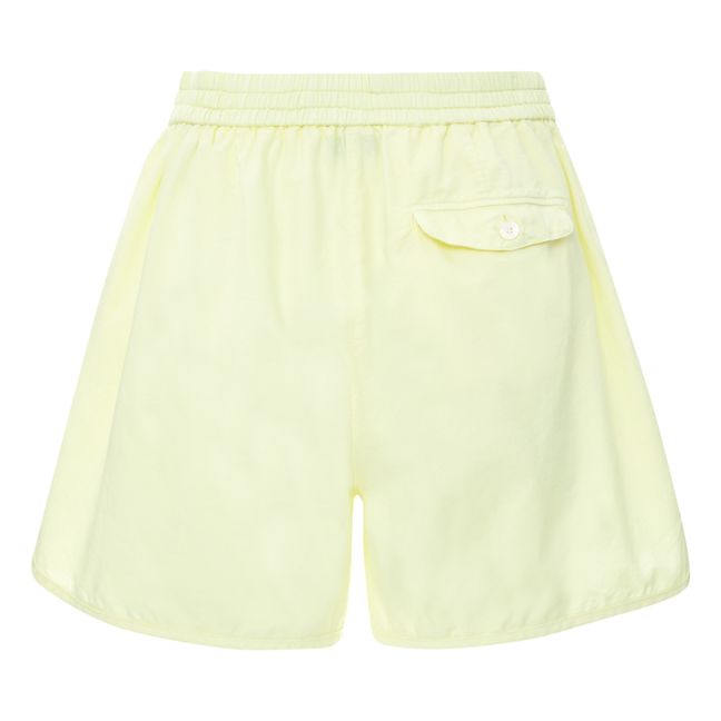 Oxford Cotton Shorts Pale yellow
