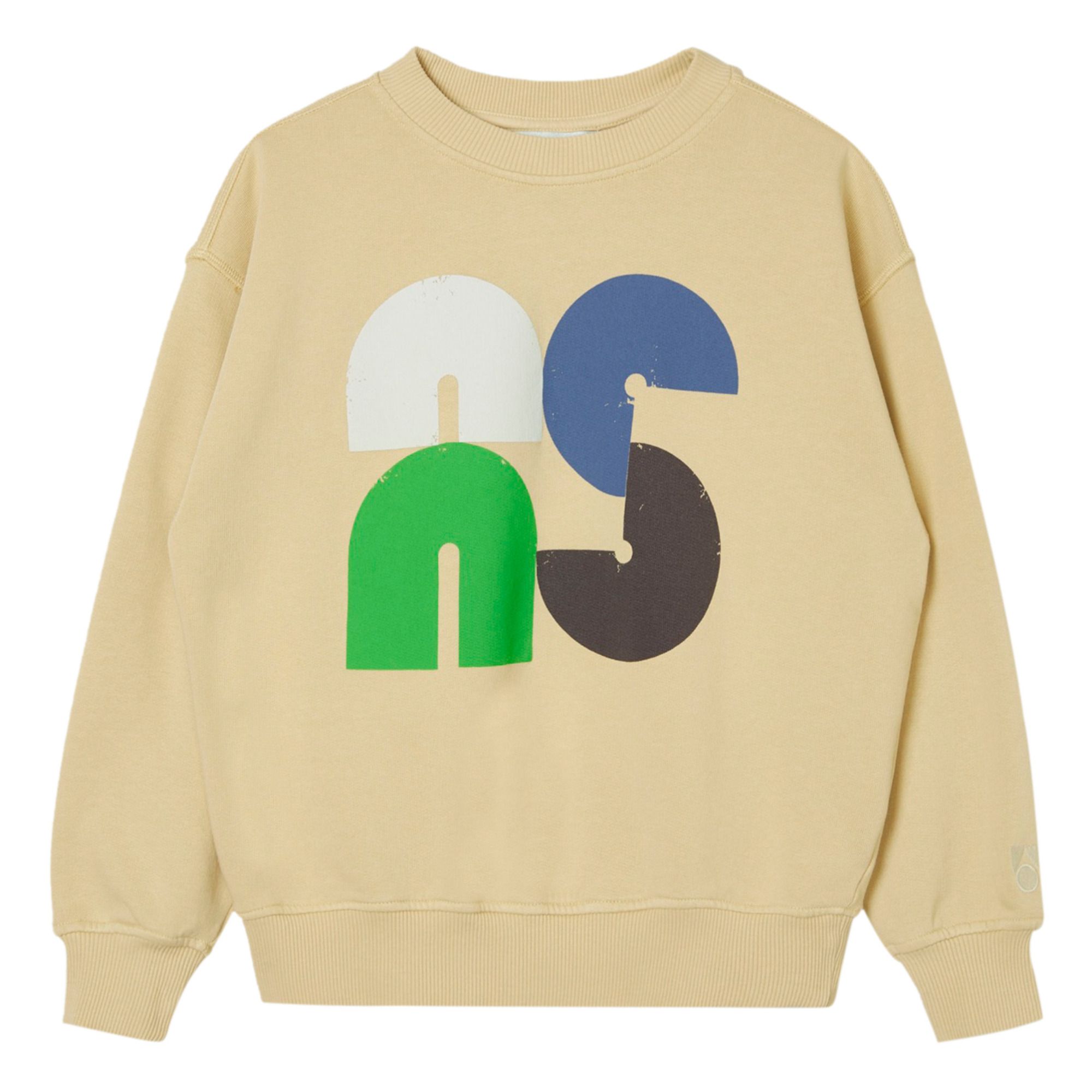 Main Story - Sweat Coton Bio - Garçon - Beige