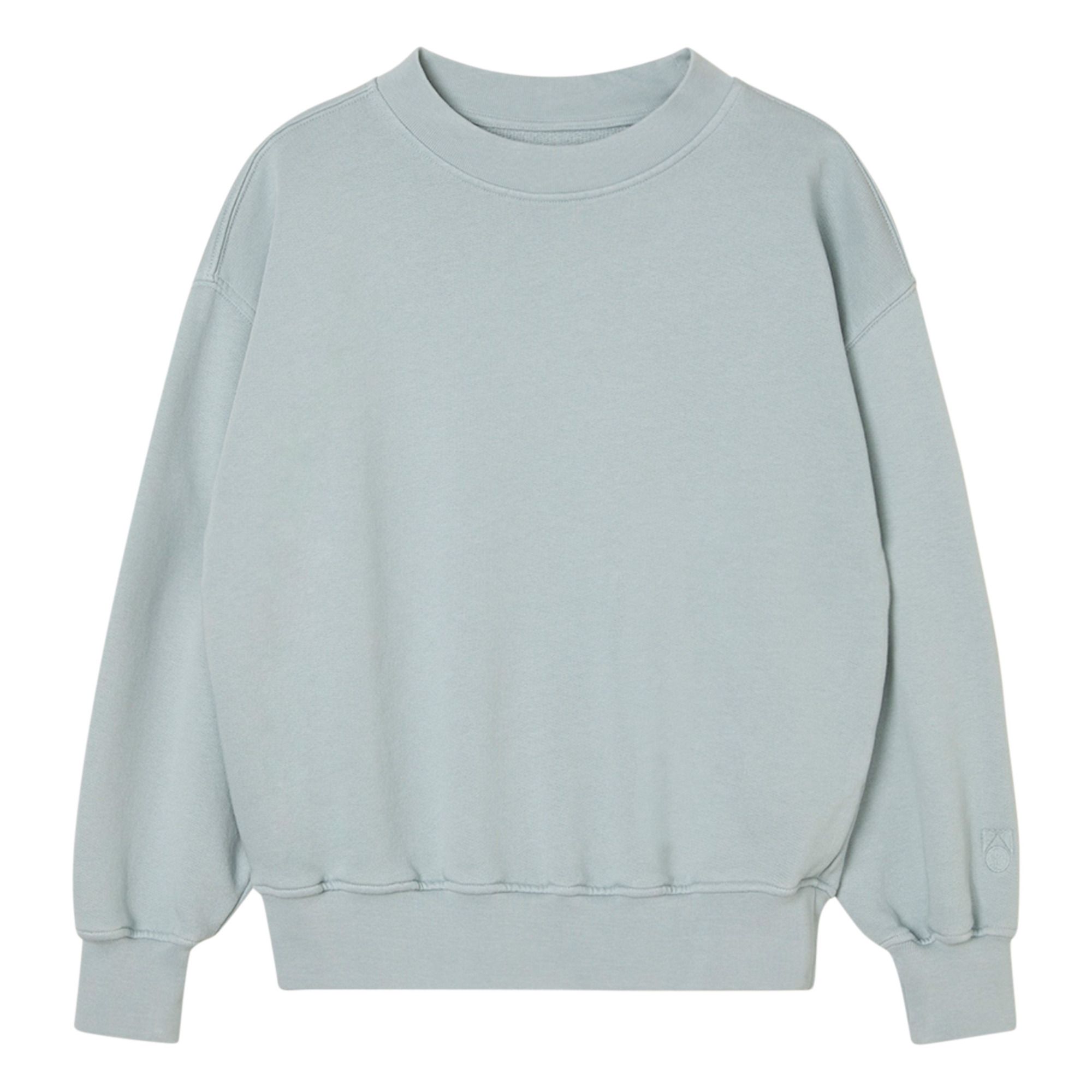 Main Story - Sweat Uni Coton Bio - Fille - Bleu pâle