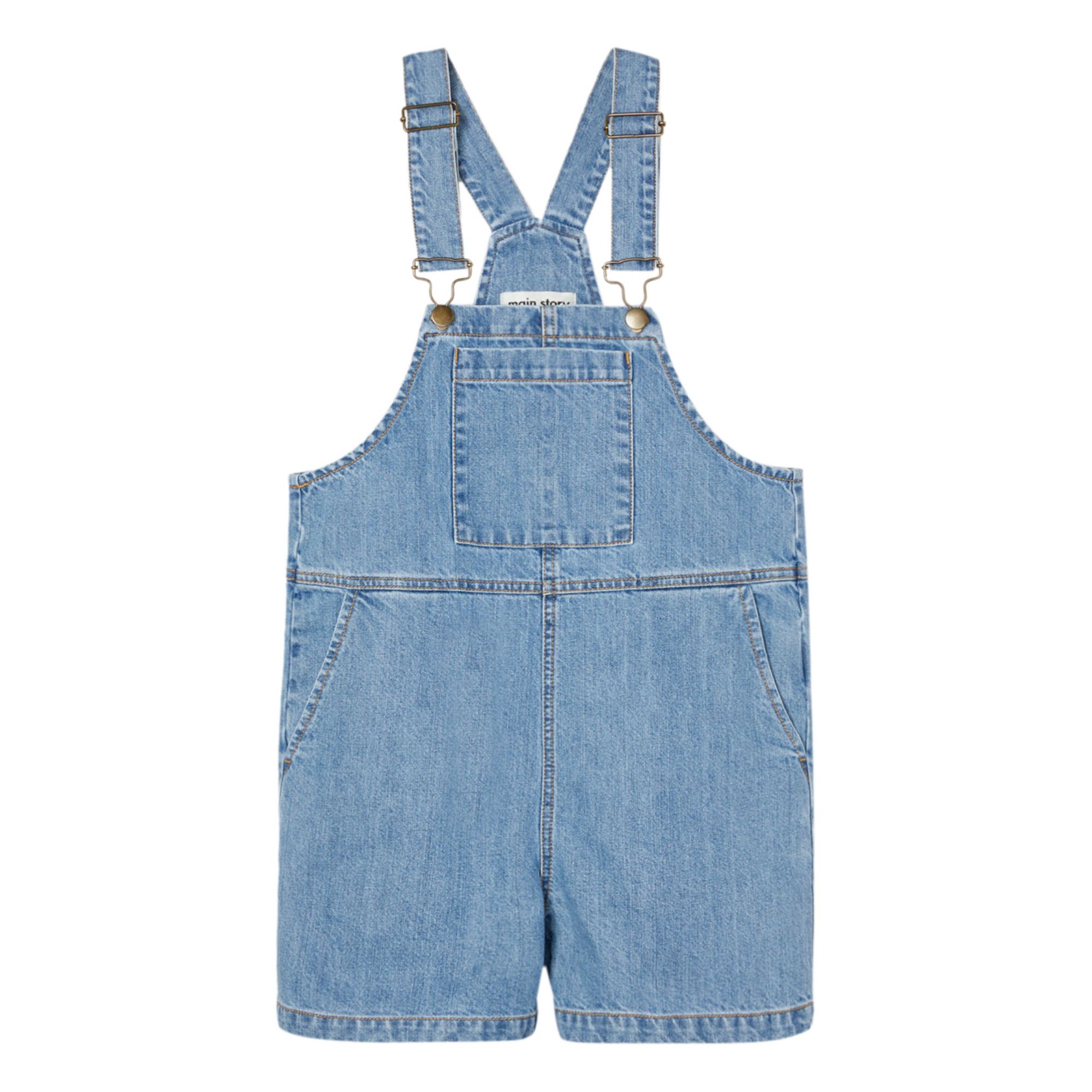Main Story - Salopette Coton Bio - Fille - Denim
