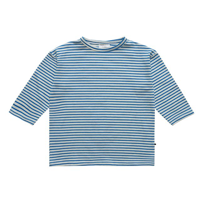 T-Shirt Coton Bio Snail Bleu