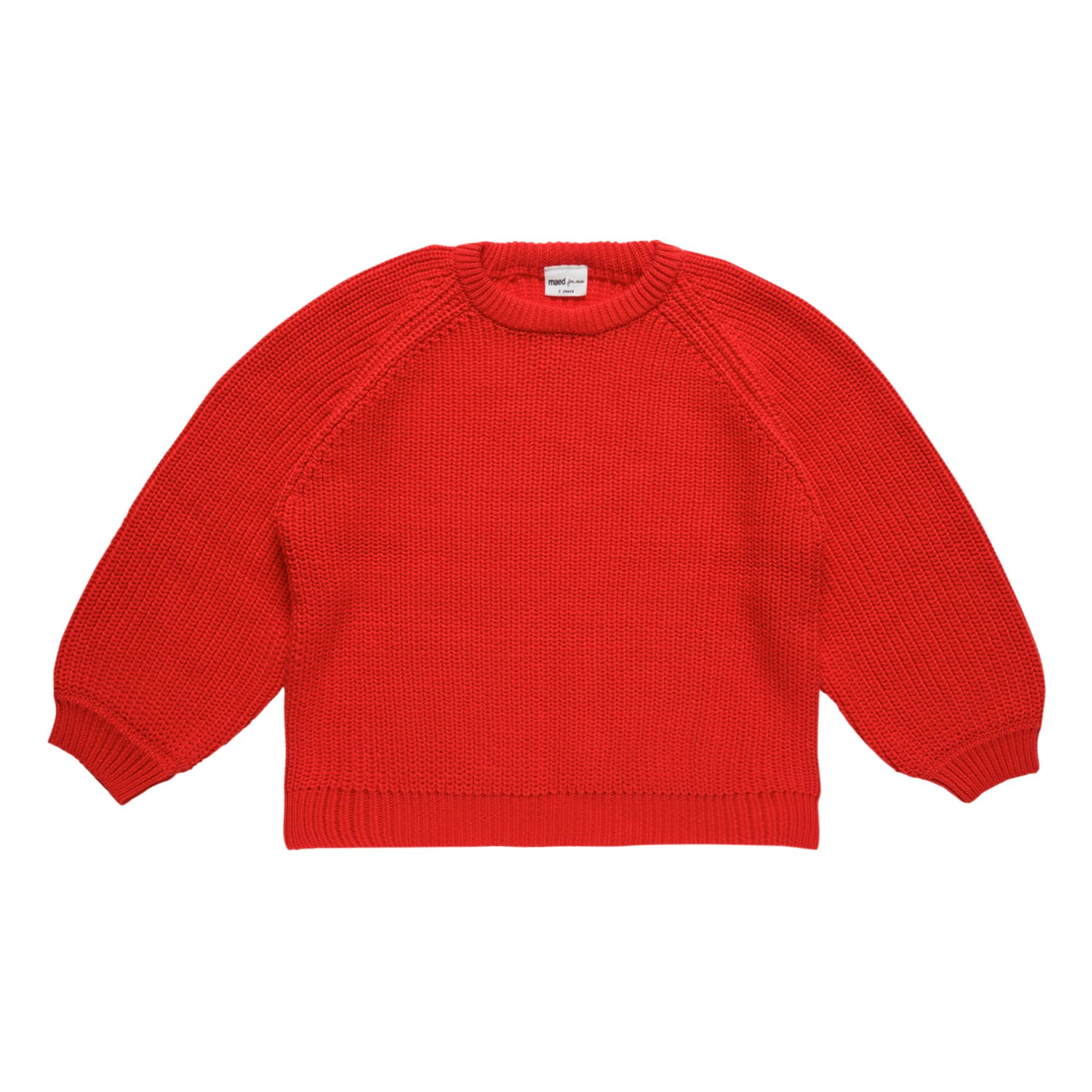 Caiman Organic Cotton Jumper Red- Product image n°0